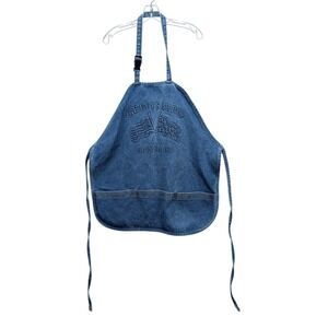 Vintage‎ Gettysburg July 1-3, 1863 Denim Blue Jean Apron Pockets Heavy Duty USA